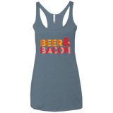 T-Shirts Indigo / X-Small Beer And Bacon Women's Triblend Racerback Tank