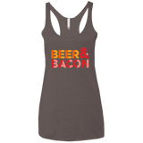 T-Shirts Macchiato / X-Small Beer And Bacon Women's Triblend Racerback Tank