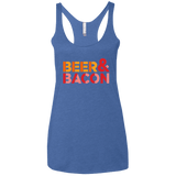 T-Shirts Vintage Royal / X-Small Beer And Bacon Women's Triblend Racerback Tank