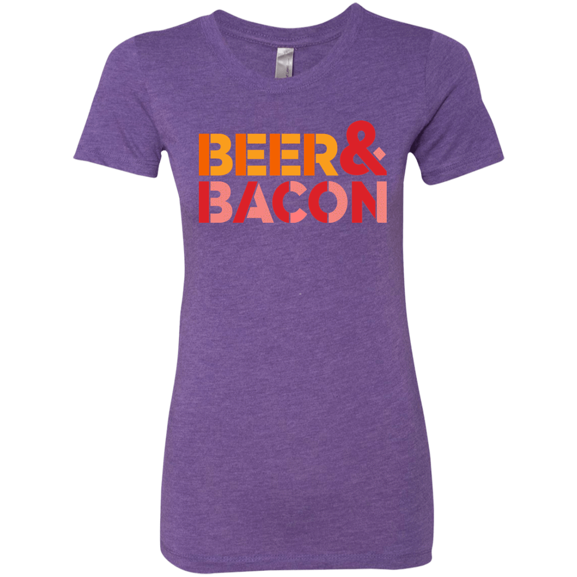 T-Shirts Purple Rush / Small Beer And Bacon Women's Triblend T-Shirt