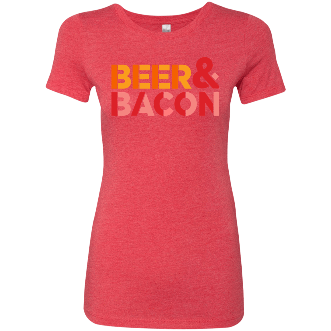T-Shirts Vintage Red / Small Beer And Bacon Women's Triblend T-Shirt