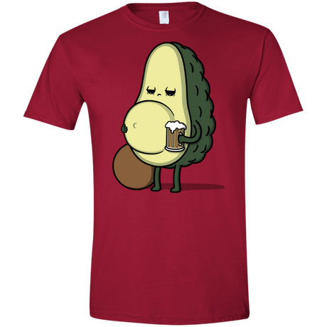 T-Shirts Cardinal Red / S Beer Belly Men's Semi-Fitted Softstyle