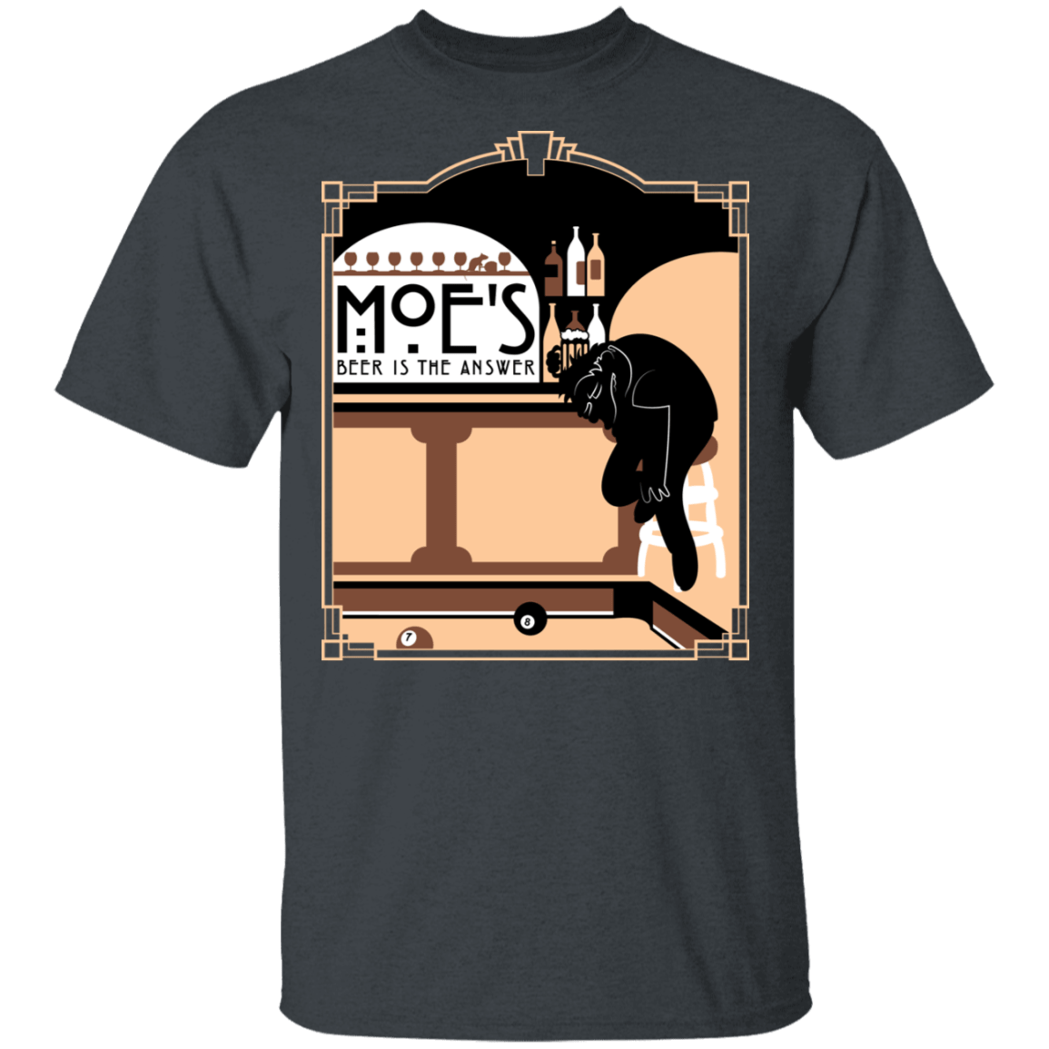 T-Shirts Dark Heather / S Beer Is The Answer T-Shirt