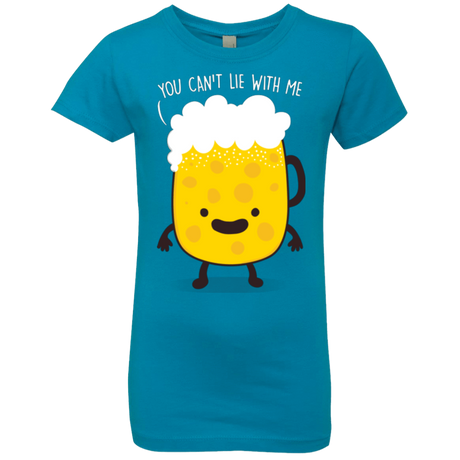 T-Shirts Turquoise / YXS Beerfull Girls Premium T-Shirt