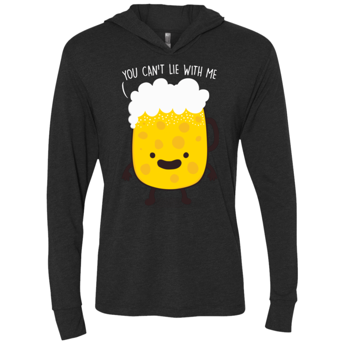 T-Shirts Vintage Black / X-Small Beerfull Triblend Long Sleeve Hoodie Tee