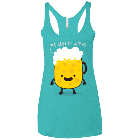 T-Shirts Tahiti Blue / X-Small Beerfull Women's Triblend Racerback Tank