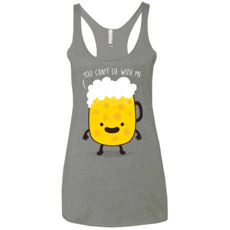T-Shirts Venetian Grey / X-Small Beerfull Women's Triblend Racerback Tank