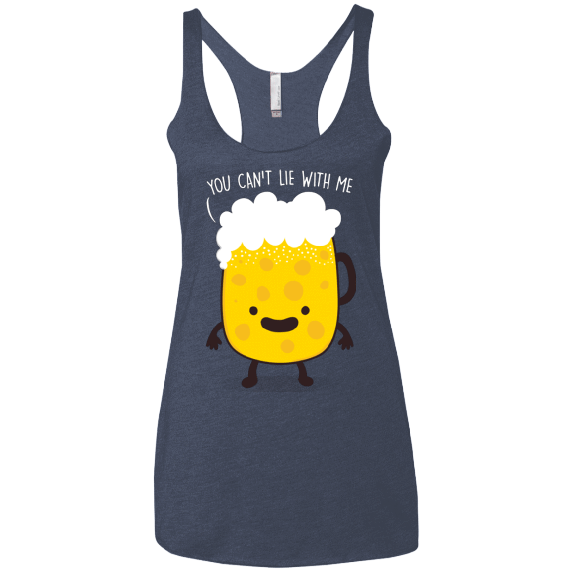 T-Shirts Vintage Navy / X-Small Beerfull Women's Triblend Racerback Tank