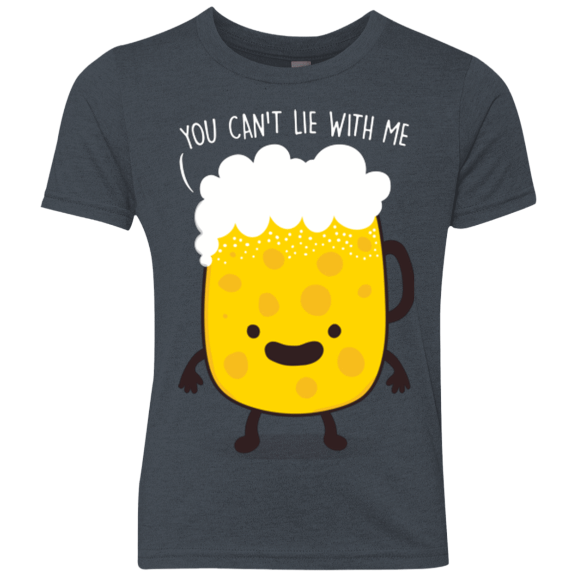 T-Shirts Vintage Navy / YXS Beerfull Youth Triblend T-Shirt