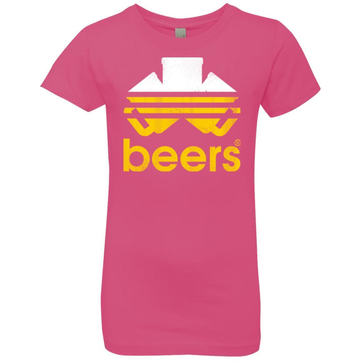 T-Shirts Hot Pink / YXS Beers Girls Premium T-Shirt