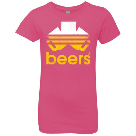 T-Shirts Hot Pink / YXS Beers Girls Premium T-Shirt