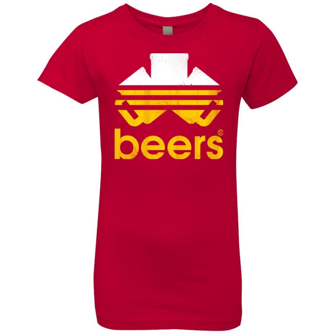 T-Shirts Red / YXS Beers Girls Premium T-Shirt