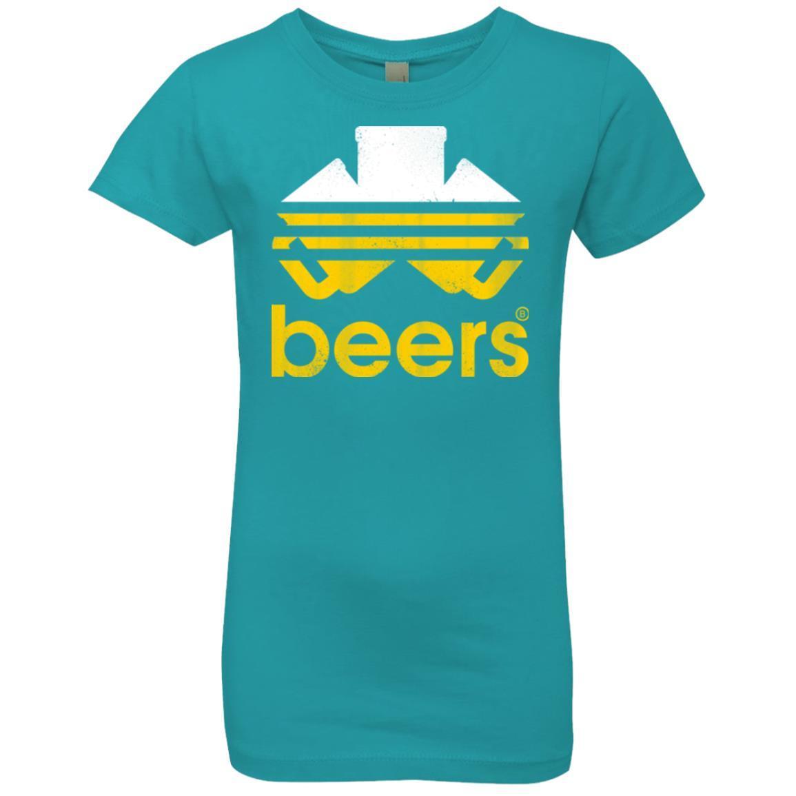 T-Shirts Tahiti Blue / YXS Beers Girls Premium T-Shirt