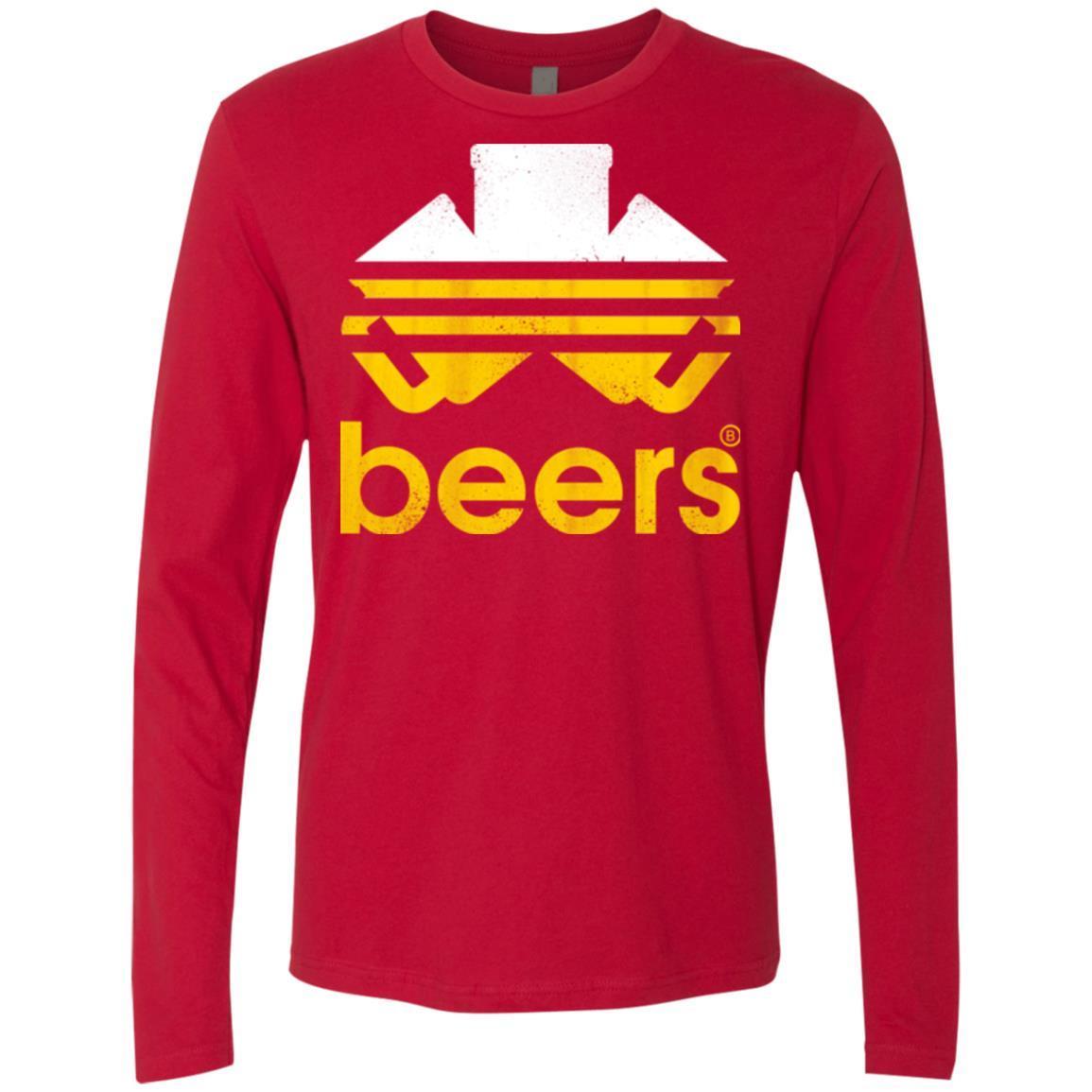 T-Shirts Red / Small Beers Men's Premium Long Sleeve