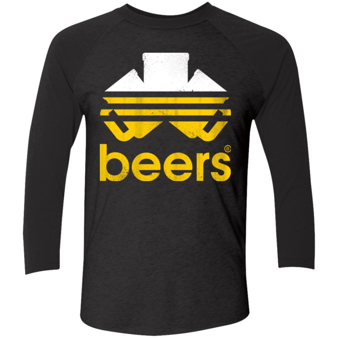 T-Shirts Vintage Black/Vintage Black / X-Small Beers Men's Triblend 3/4 Sleeve