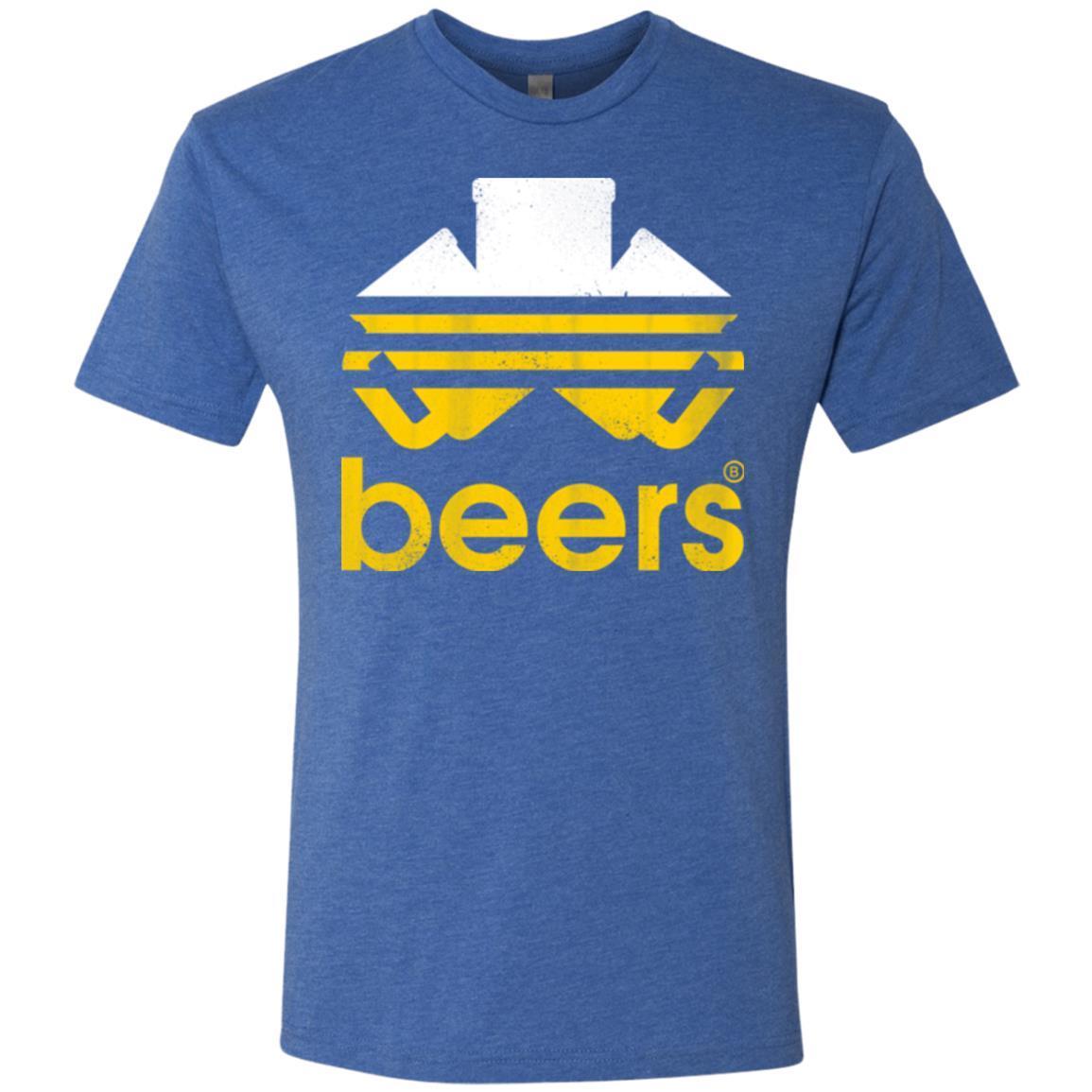 T-Shirts Vintage Royal / Small Beers Men's Triblend T-Shirt
