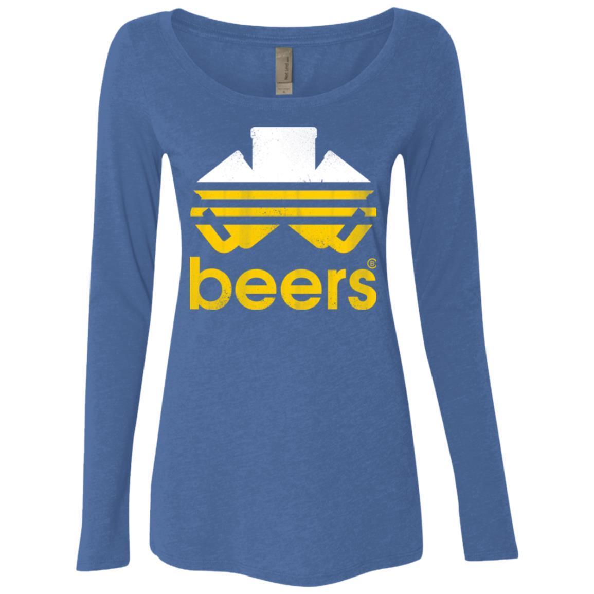 T-Shirts Vintage Royal / Small Beers Women's Triblend Long Sleeve Shirt
