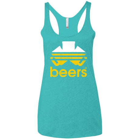 T-Shirts Tahiti Blue / X-Small Beers Women's Triblend Racerback Tank