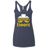 T-Shirts Vintage Navy / X-Small Beers Women's Triblend Racerback Tank