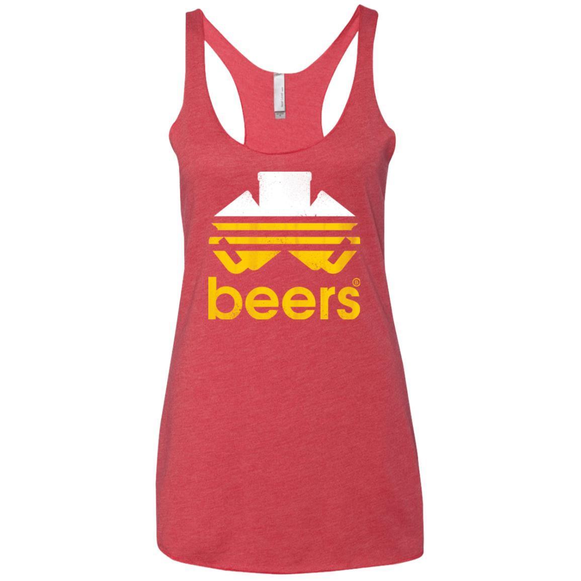 T-Shirts Vintage Red / X-Small Beers Women's Triblend Racerback Tank