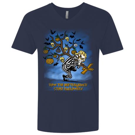 T-Shirts Midnight Navy / X-Small Beetlegrinch Men's Premium V-Neck