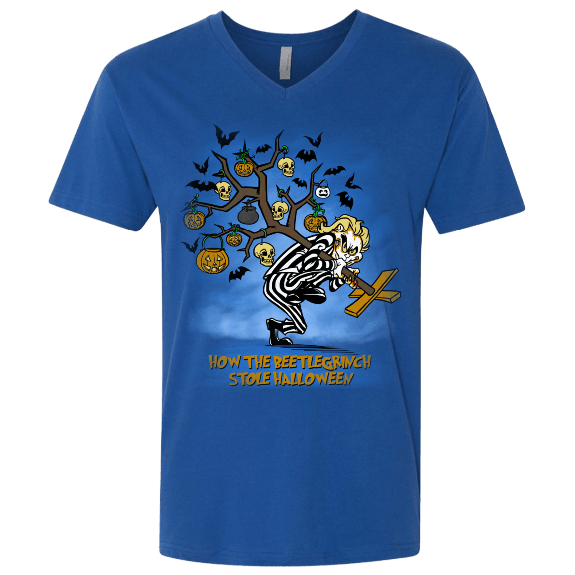 T-Shirts Royal / X-Small Beetlegrinch Men's Premium V-Neck