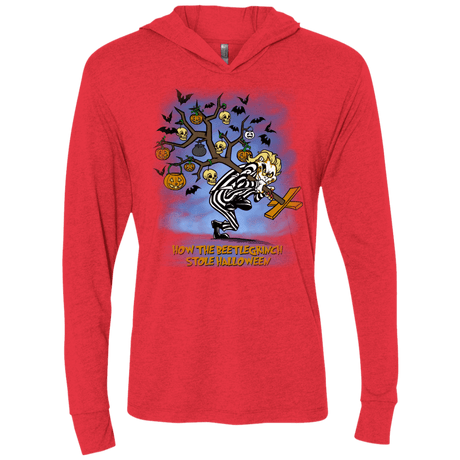 T-Shirts Vintage Red / X-Small Beetlegrinch Triblend Long Sleeve Hoodie Tee