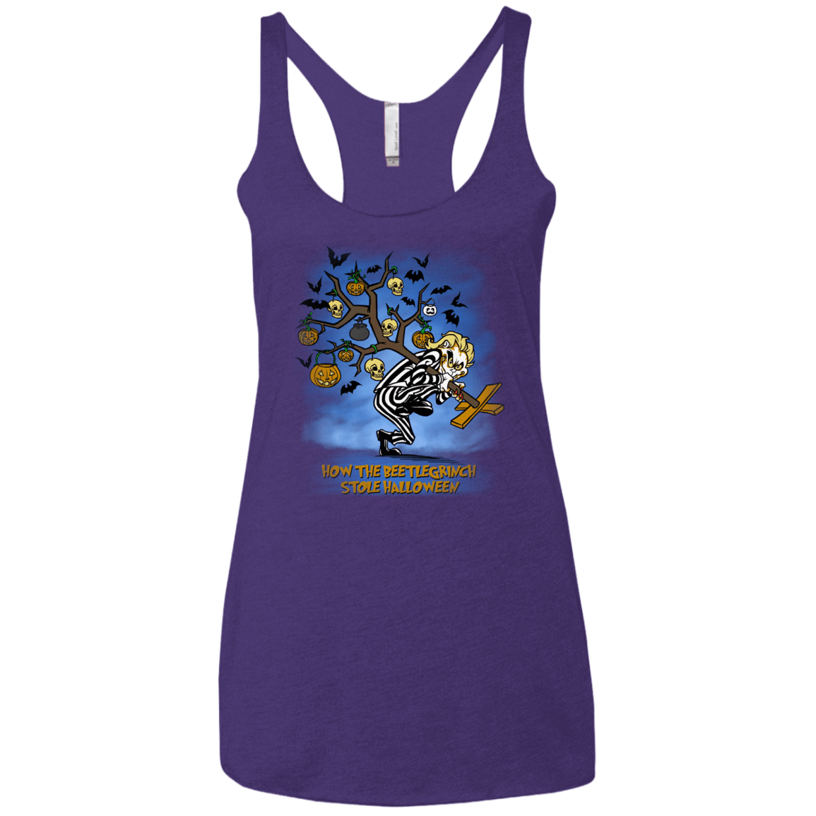 T-Shirts Purple / X-Small Beetlegrinch Women's Triblend Racerback Tank