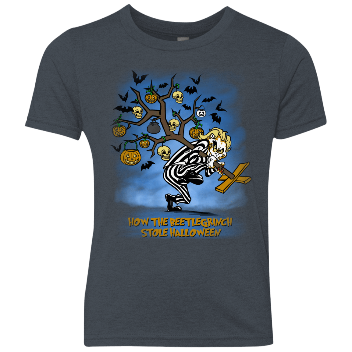 T-Shirts Vintage Navy / YXS Beetlegrinch Youth Triblend T-Shirt