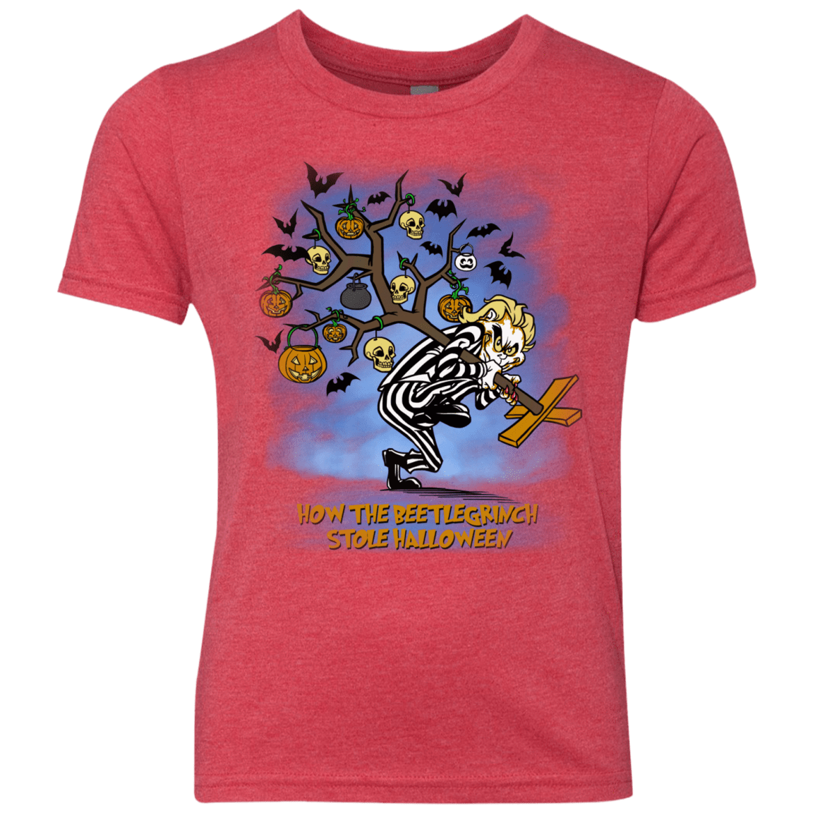T-Shirts Vintage Red / YXS Beetlegrinch Youth Triblend T-Shirt