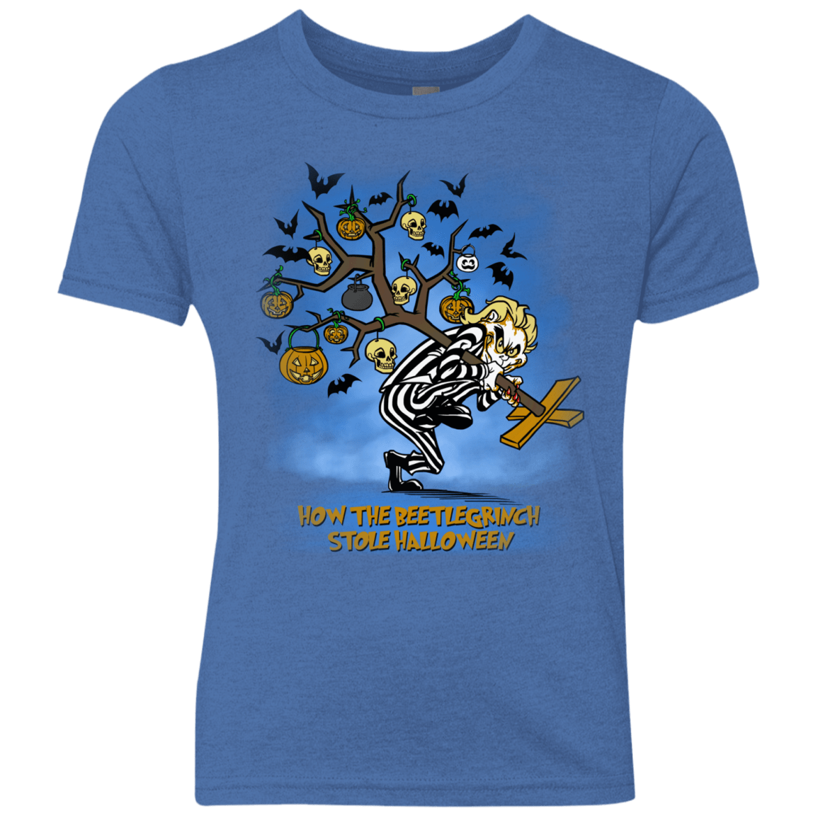 T-Shirts Vintage Royal / YXS Beetlegrinch Youth Triblend T-Shirt