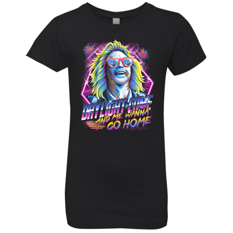 T-Shirts Black / YXS Beetlejuice 80s Nostalgia Girls Premium T-Shirt