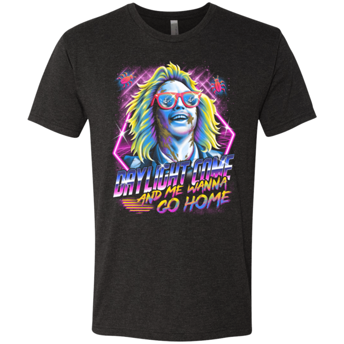 T-Shirts Vintage Black / Small Beetlejuice 80s Nostalgia Men's Triblend T-Shirt