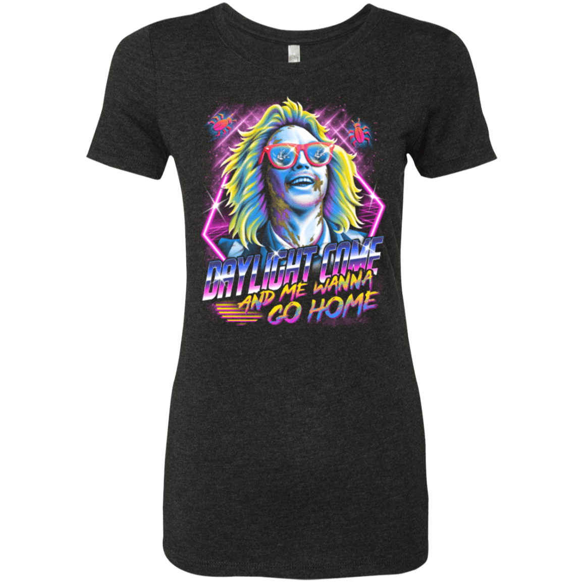 T-Shirts Vintage Black / Small Beetlejuice 80s Nostalgia Women's Triblend T-Shirt