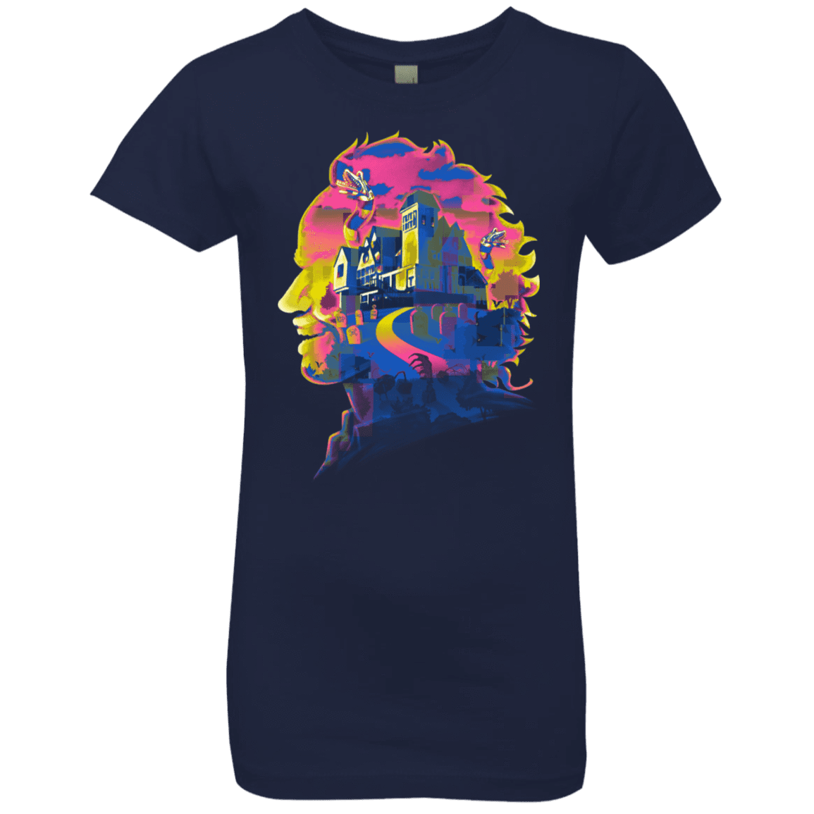 T-Shirts Midnight Navy / YXS Beetlejuice Silhouette Girls Premium T-Shirt