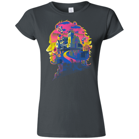 T-Shirts Charcoal / S Beetlejuice Silhouette Junior Slimmer-Fit T-Shirt