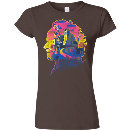 T-Shirts Dark Chocolate / S Beetlejuice Silhouette Junior Slimmer-Fit T-Shirt