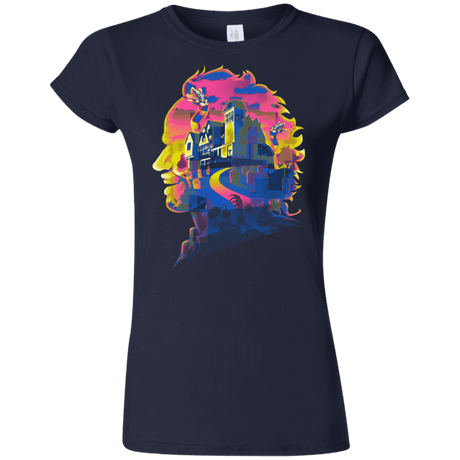 T-Shirts Navy / S Beetlejuice Silhouette Junior Slimmer-Fit T-Shirt