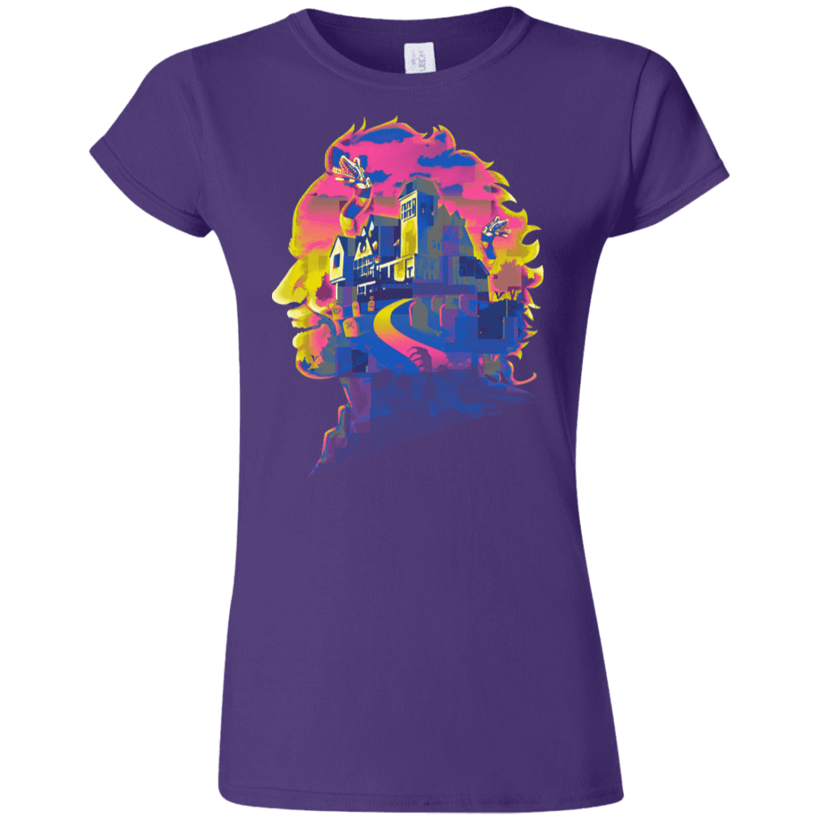 T-Shirts Purple / S Beetlejuice Silhouette Junior Slimmer-Fit T-Shirt