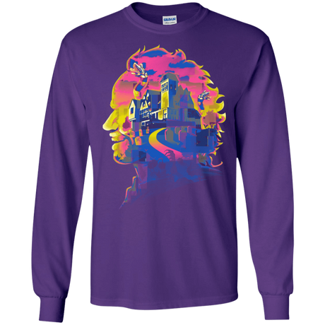 T-Shirts Purple / S Beetlejuice Silhouette Men's Long Sleeve T-Shirt