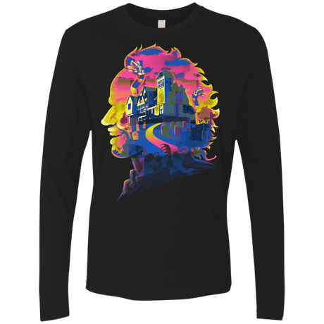 T-Shirts Black / S Beetlejuice Silhouette Men's Premium Long Sleeve