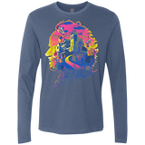 T-Shirts Indigo / S Beetlejuice Silhouette Men's Premium Long Sleeve