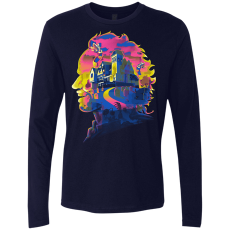 T-Shirts Midnight Navy / S Beetlejuice Silhouette Men's Premium Long Sleeve