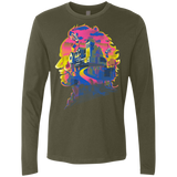 T-Shirts Military Green / S Beetlejuice Silhouette Men's Premium Long Sleeve