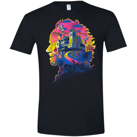 T-Shirts Black / X-Small Beetlejuice Silhouette Men's Semi-Fitted Softstyle