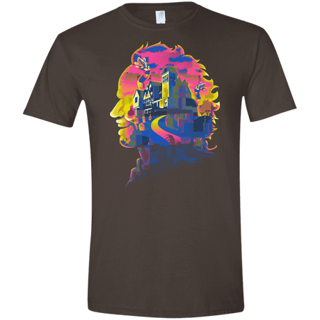 T-Shirts Dark Chocolate / S Beetlejuice Silhouette Men's Semi-Fitted Softstyle