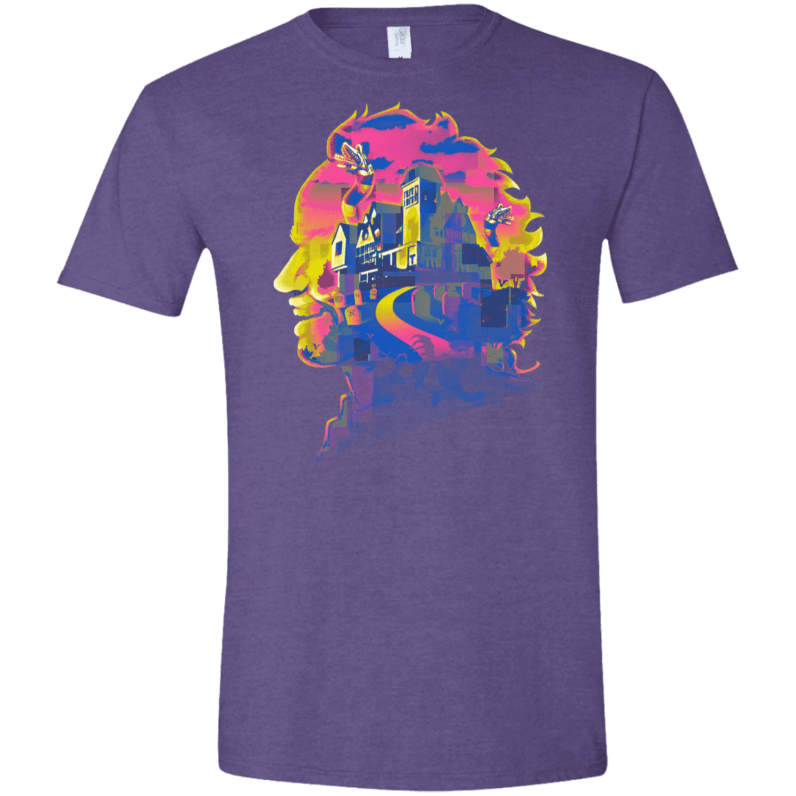 T-Shirts Heather Purple / S Beetlejuice Silhouette Men's Semi-Fitted Softstyle