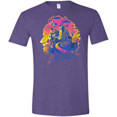 T-Shirts Heather Purple / S Beetlejuice Silhouette Men's Semi-Fitted Softstyle