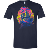 T-Shirts Navy / X-Small Beetlejuice Silhouette Men's Semi-Fitted Softstyle