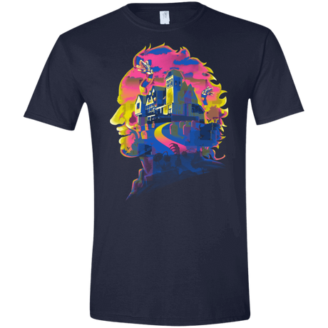 T-Shirts Navy / X-Small Beetlejuice Silhouette Men's Semi-Fitted Softstyle